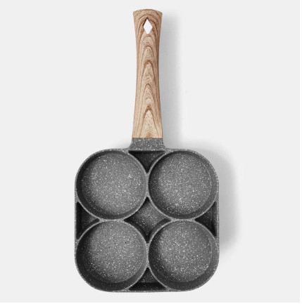 3-in-1 Breakfast Pan - Mini Burger Maker with Maifan Stone Non-Stick