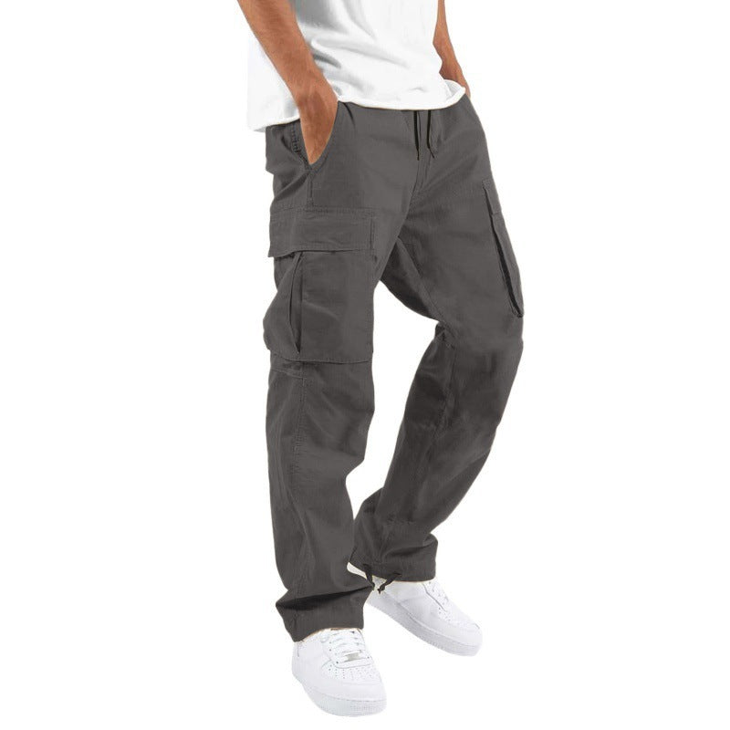 Men's Trade Drawstring Multi-Pocket Casual Trousers - Utility Cargo Pants