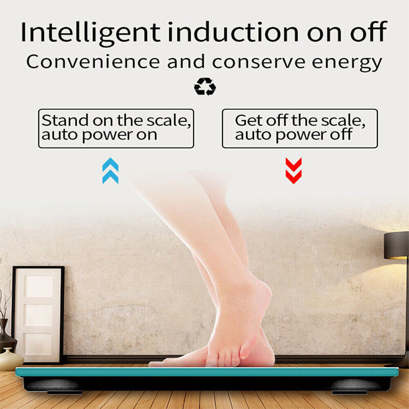 Digital Bathroom Scale - High Precision Electronic Body Weight Scale with LED Display