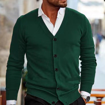 Men's Autumn Winter Sweater Coat - Casual Knit Cardigan Jacket