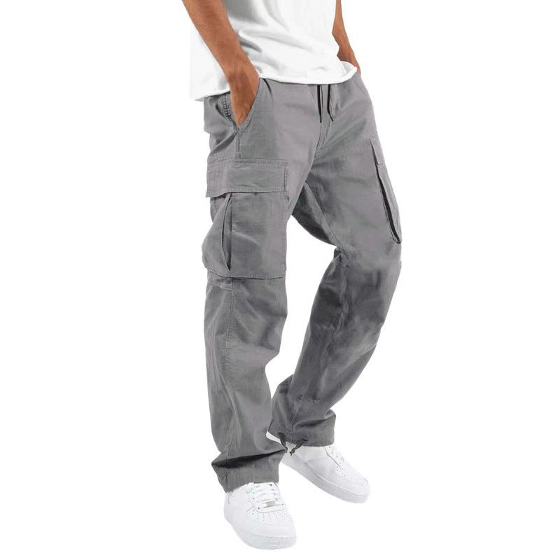 Men's Trade Drawstring Multi-Pocket Casual Trousers - Utility Cargo Pants