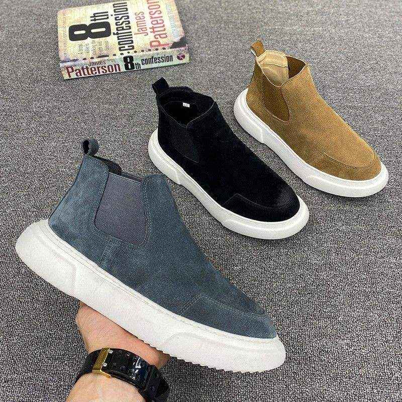 Autumnwinter Men's High-top Slip-on Shoes