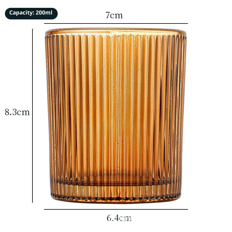Colorful Home Decoration Glass Windproof Candles Glass Cup