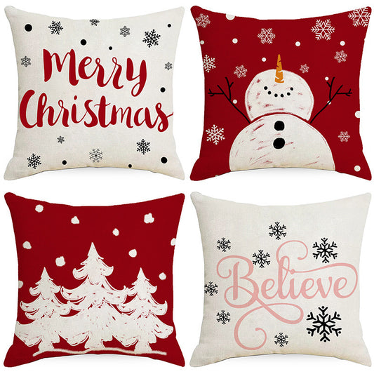 Premium Holiday Decoration Sofa Cushion - Festive Home Pillow Cover Collection