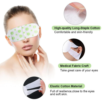 5PCS Steam Eye Mask, No Scent, Self-Heating Eye Mask, Eye SPA Mask, Relieve Eye Strain Fatique, Dark Circles, Puffiness - DropOnline.co