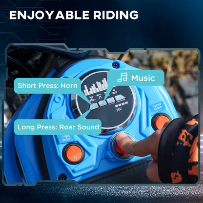 24V 350W Electric Dirt Bike Up to 15 MPH w/ Twist Grip Throttle