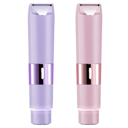 1Pc 2 In 1 Bikini Trimmer For Women Dual Head Cordless Body Shaver IPX5 Waterproof Rechargeable Pubic Hair Razor Wet And Dry Use For Bikini Underarm Leg Arm Body Face - DropOnline.co