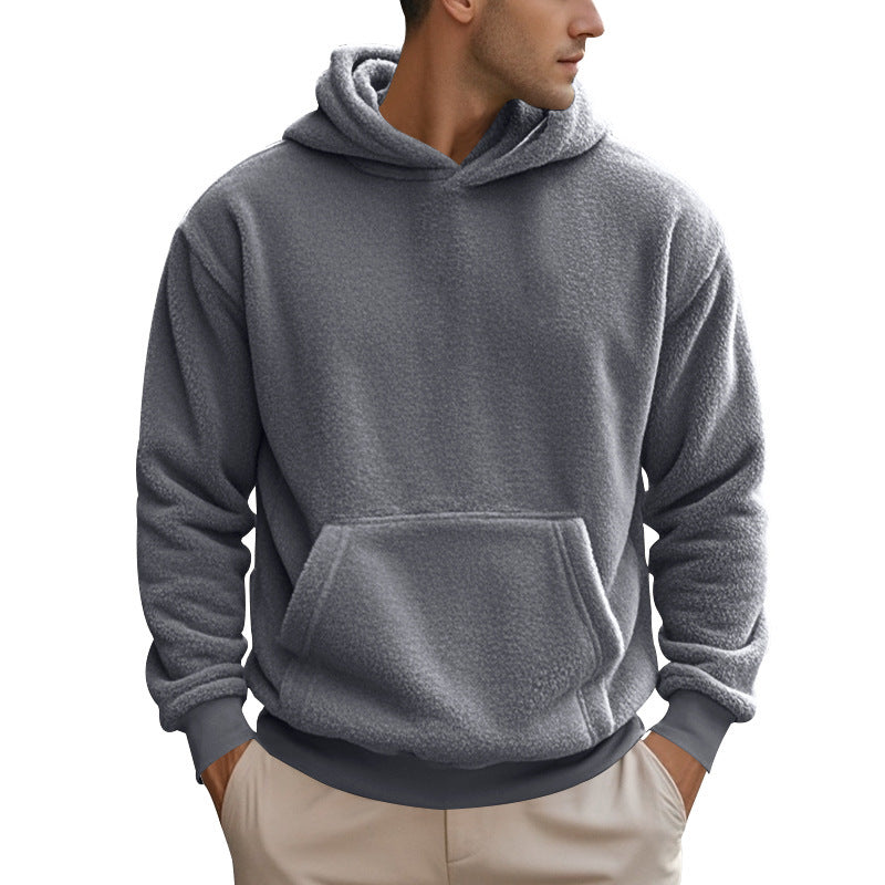 Men's Double-Sided Velvet Loose Sweater - Premium Soft Comfort Top
