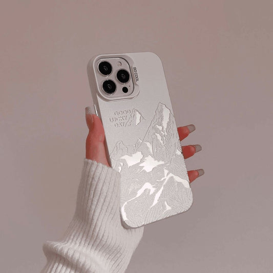 Scenic Landscape iPhone Case - Sunset Mountain Design