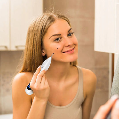 Skin Tag Repair Kit Portable Beauty Equipment Multi-Level With Home Usage USB Charging LCD Level Adjustable 6 Replaceable Needles - DropOnline.co