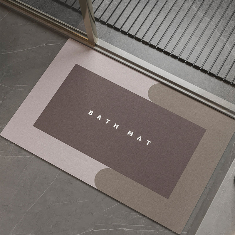 Premium Diatom Mud Absorbent Bathroom Mat - Quick-Dry Non-Slip