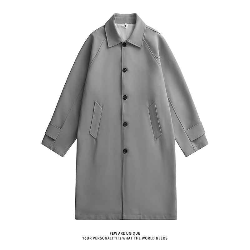 Fashionable Coat, American, British, Retro And Simple Mid-length