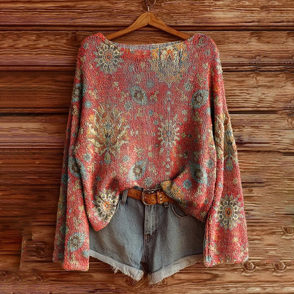 Women's Graphic Print Long Sleeve Blouse, Crew Neck Fall Fashion Tunic Top, Casual Dressy Work Shirt - DropOnline.co
