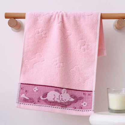 Children's Towel Home Soft Cartoon Face Towel Pure Cotton