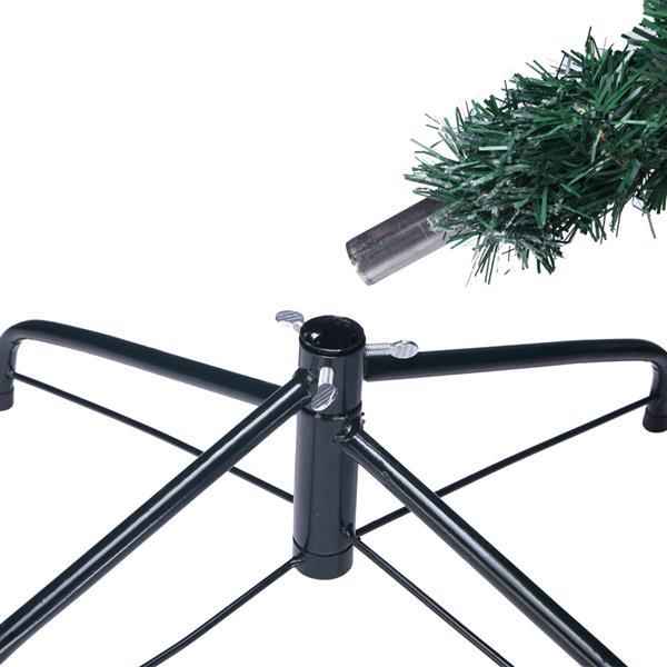 Green Flocking 6ft Christmas Tree - 750 Branches Automatic PVC Tree - DropOnline.co