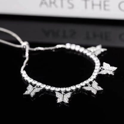 Multi Butterfly Bracelet Light Luxury Niche Micro-set Zircon - DropOnline.co