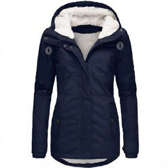 Thickened Hooded Cotton Jacket for Women - Warm Winter Outerwear