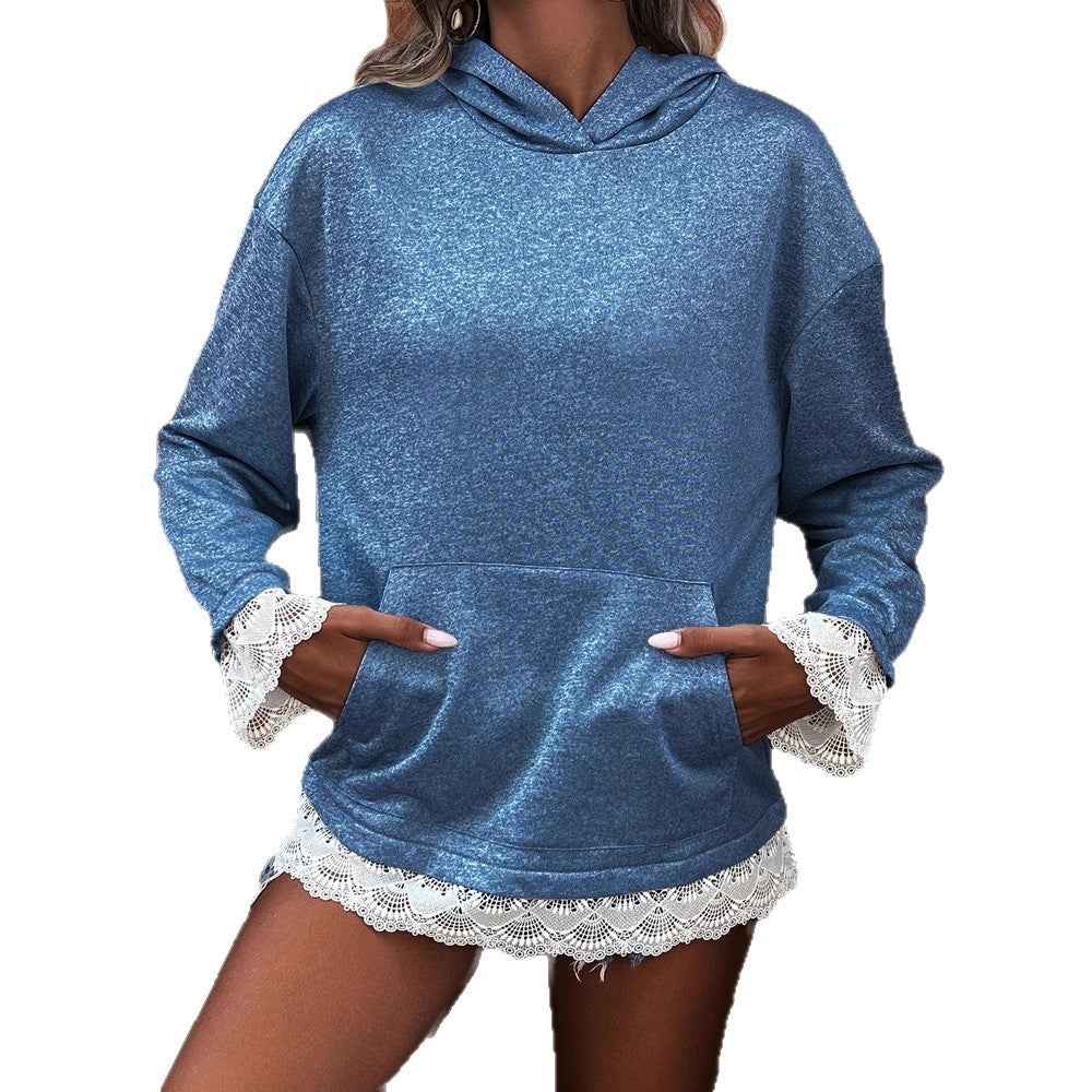Casual Hooded Long Sleeve Pullover Regular Multi-color Women's Sweater