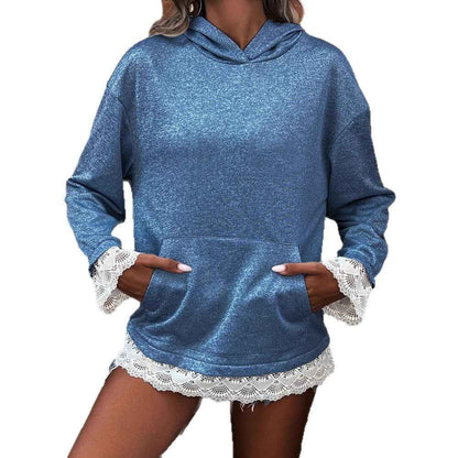 Casual Hooded Long Sleeve Pullover Regular Multi-color Women's Sweater
