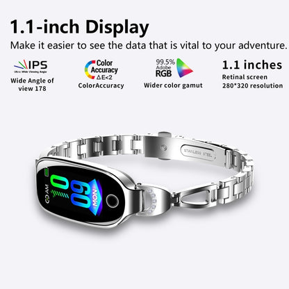 Smart Watch - Fitness Tracker And Menstrual Cycle Tracking, Heart Rate&Blood Pressure Monitoring, Sleep Tracking, Step Counter, Waterproof Smart Watch Compatible With IPhone&Android Phones - DropOnline.co