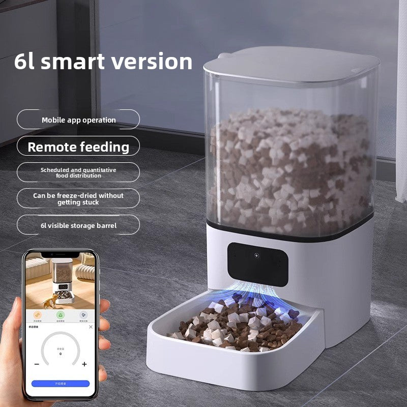 Smart Pet Feeder with HD Camera - Automatic Remote Control Dispenser