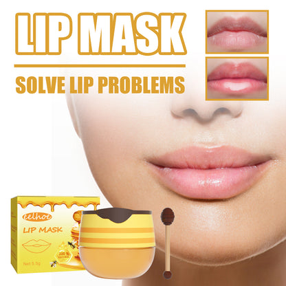 EELHOE Honey Lip Mask Moisturizing Exfoliating Lip Care Bee Lipstick - DropOnline.co