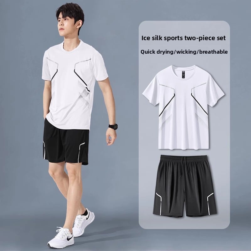 Men's Summer Quick-Drying Sports Outfit Set - Complete Athletic Wear