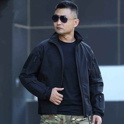 Outdoor Tactical Softshell Jacket Men's Stand Collar Jacket