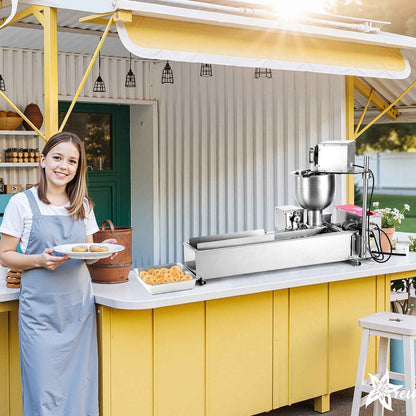 Commercial Automatic Donuts Making Machine Doughnut Maker Single Row 90 PCS/H