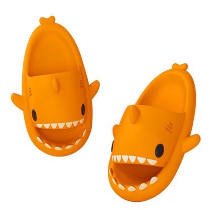 Adult's Slippers Indoor Outdoor Funny Shark Cartoon - DropOnline.co