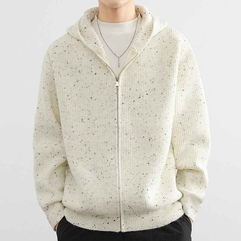 Hooded Thickened Personalized Warm Keeping Cardigan Sweater