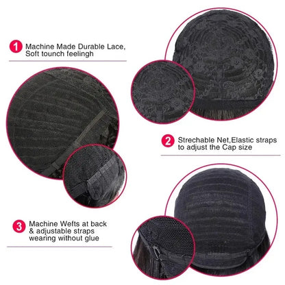 Short 6-inch Non-toxic Wig For Human Hair, Short Wig For Remy Hair, Fairy Wig, Woman Wig. - DropOnline.co