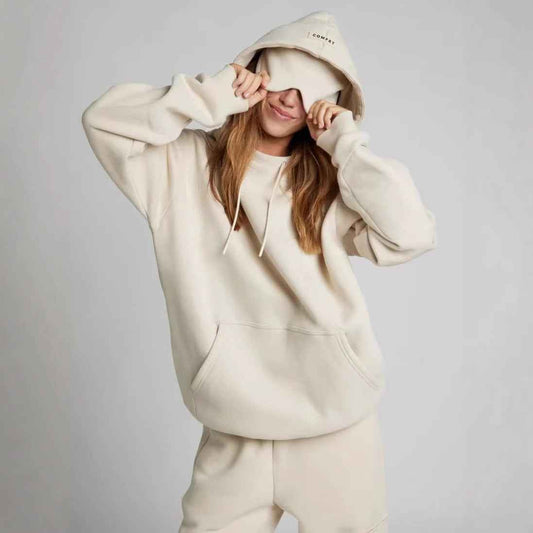 Colorful Couple Hoodie With Drawstring Eye Mask