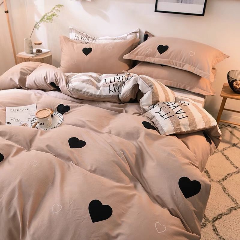 Nordic Style Washed Cotton Bedding Set - 3-Piece Student Dorm Collection | Royal Blue