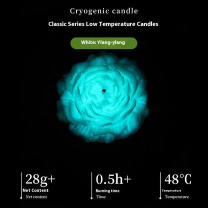 Luminous Low Temperature Candles Wax Drip Aromatherapy Gradient Rose Sentiment Gift