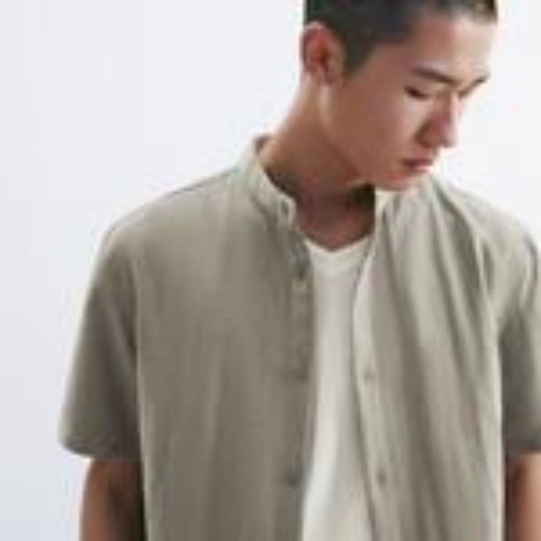 2025 Summer Men's Fashion Casual Tropical Printed Shirt Hawaiian Vacation Style Button Short Sleeve Cardigan - DropOnline.co