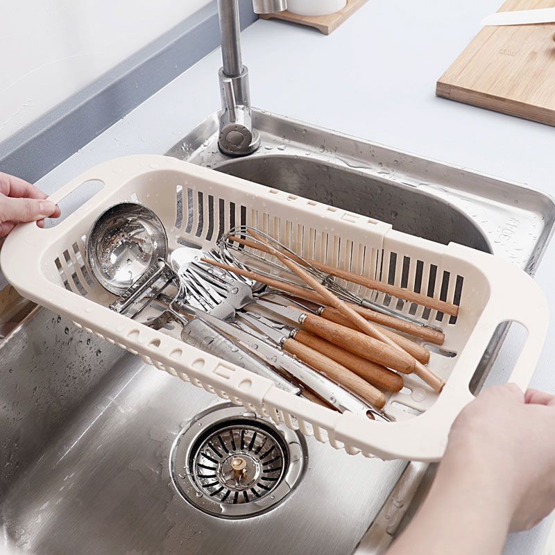 Retractable Kitchen Draining Basket - Expandable Sink Storage Rack