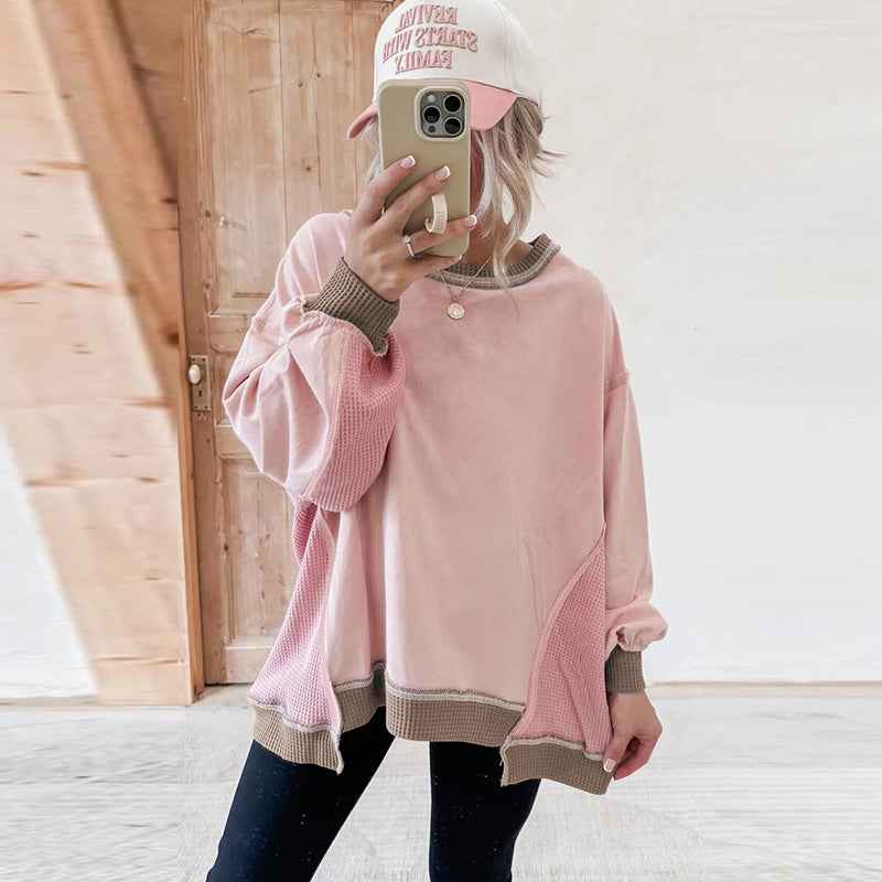New Round-neck Long-sleeve Casual Versatile Hoodie