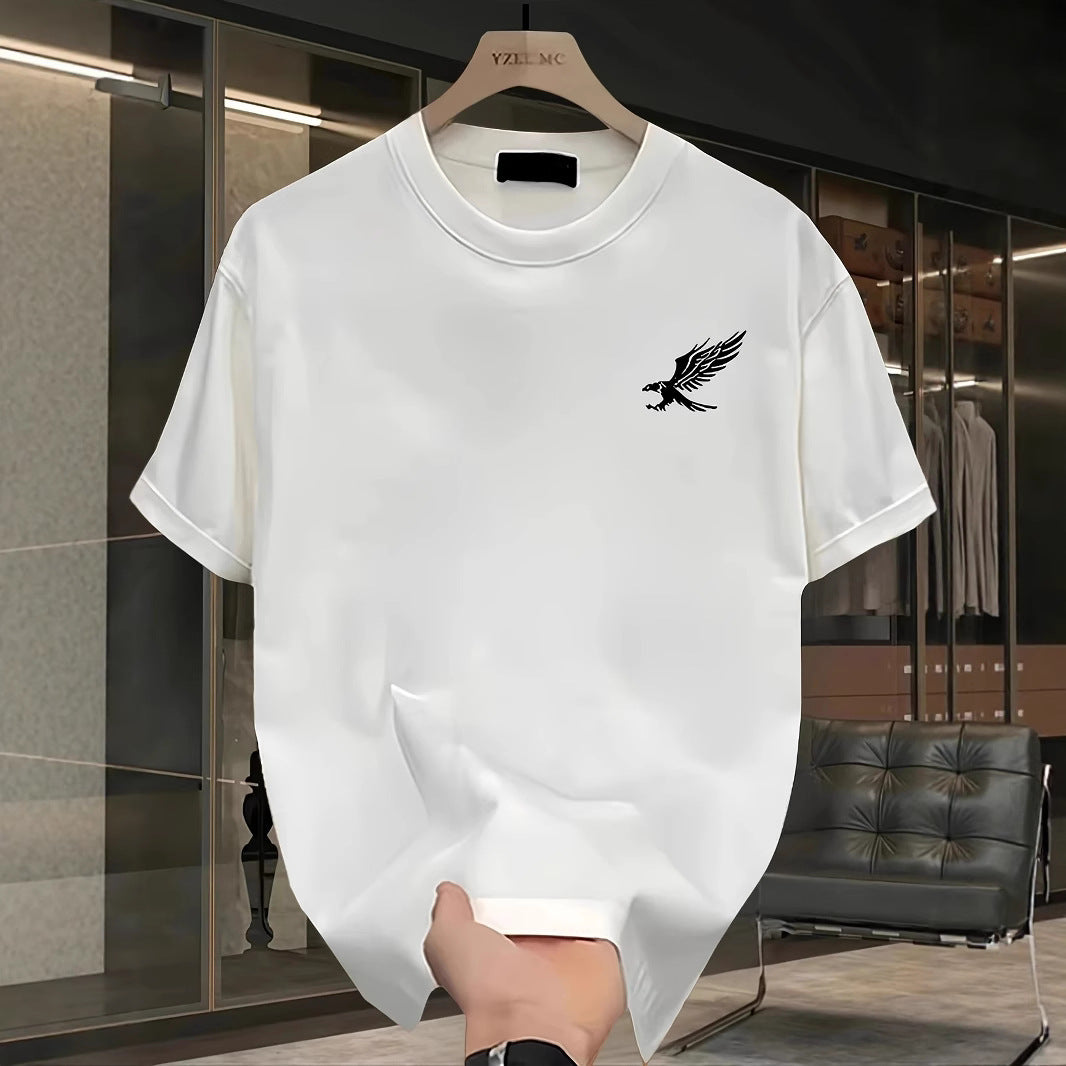 Men's Mesh Print Casual T-Shirt - Breathable Graphic Tee