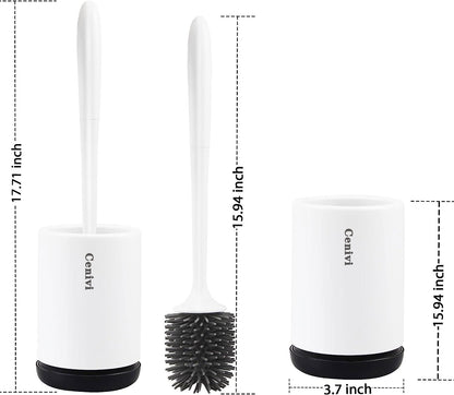 Non-stick Hair Soft Plastic Brush Head Toilet - DropOnline.co