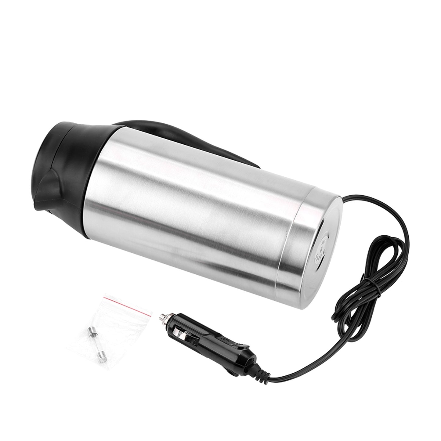 Portable Car Travel Kettle - 750ml 24V Water Heater for Coffee, Tea & Road Trips