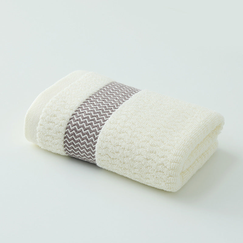 Absorbent Thickened Water-pattern Face And Body Towels For Everyday Home Use