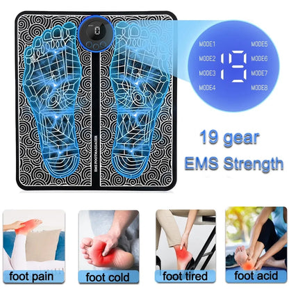 EMS Foot Massager Leg Electric Deep Reshaping Kneading Muscle Pain Relax Machine - DropOnline.co