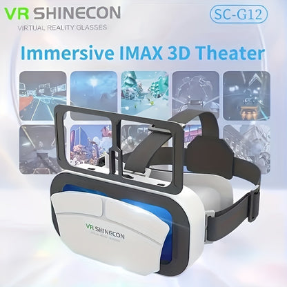 VR SHINECON G05A 3D VR Glasses Headset Virtual Reality Glasses For 4.7-6.0 Inches Android IOS Smart Phones Games 360 HD Movies - DropOnline.co