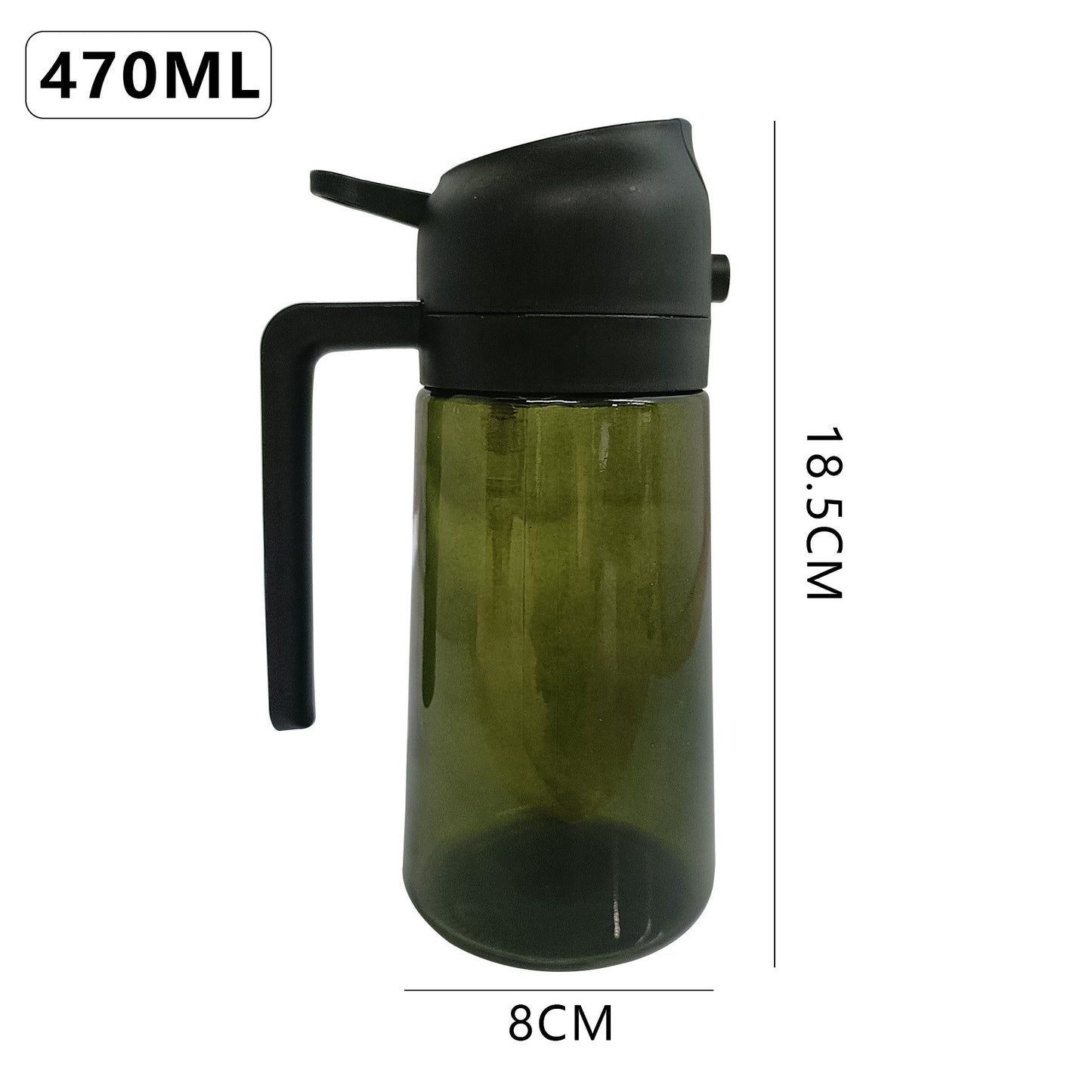 Dual-Function Glass Oil Bottle - Spray & Pour Kitchen Dispenser