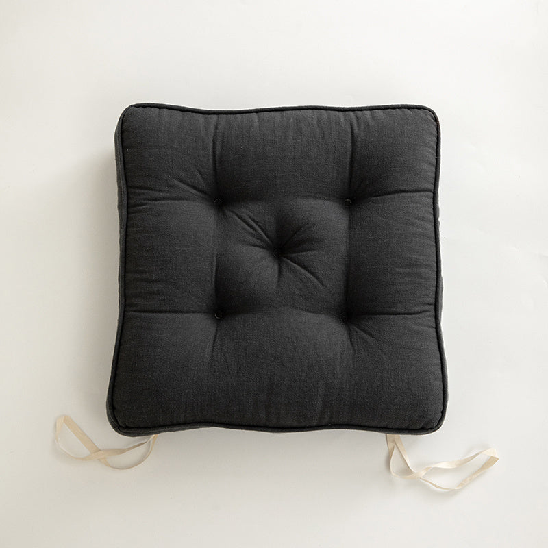 Japanese Simple Cotton And Linen Cushion Thickened And Anti-skid
