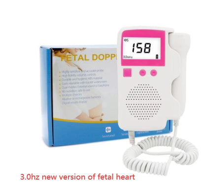 Fetal Heart Rate Monitor - Home Pregnancy Baby Heartbeat Detector & Doppler - DropOnline.co