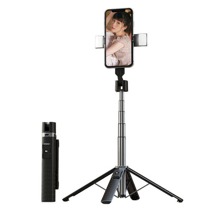 Tetrapod Mobile Phone Double Fill Light Holder Bluetooth Selfie Stick - DropOnline.co