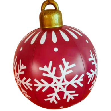 Giant Inflatable Christmas Ball 60cm - PVC Outdoor Ornament Decoration for Tree & Yard