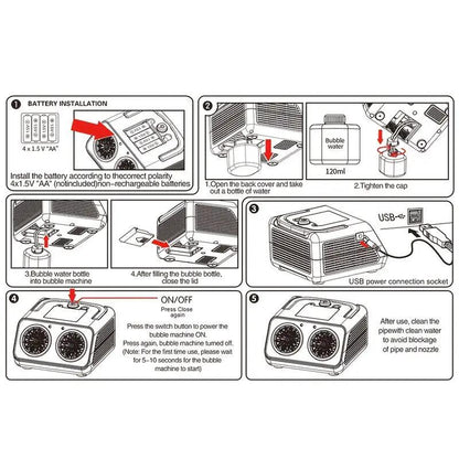 New Automatic Bubble Machine With Upgraded Bubble Blower, Suitable For Children, Indoor And Outdoor Birthday Parties, Bubble Wands, Bubble Guns, Automatic Bubble Guns, Flower Bubble Machine.